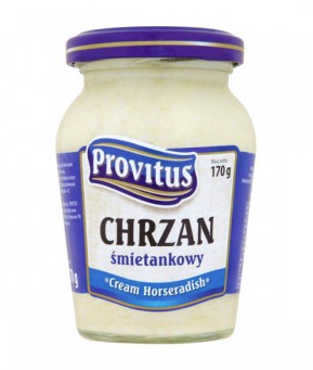 Horseradish Cream Polish 170g Glass Jar Provitus