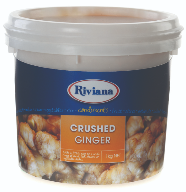 Ginger Crushed 1kg Tub Riviana