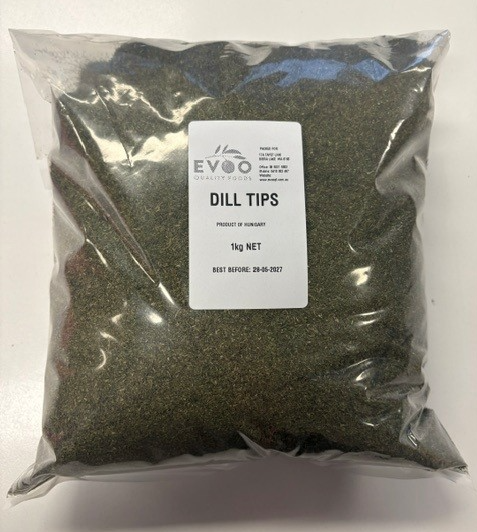 Dill Tips Dried 1kg Bag Evoo QF