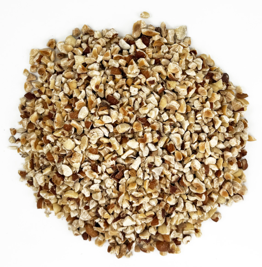 Hazelnuts Roasted & Diced 5-8mm (Blanched) 1kg Bag Evoo QF