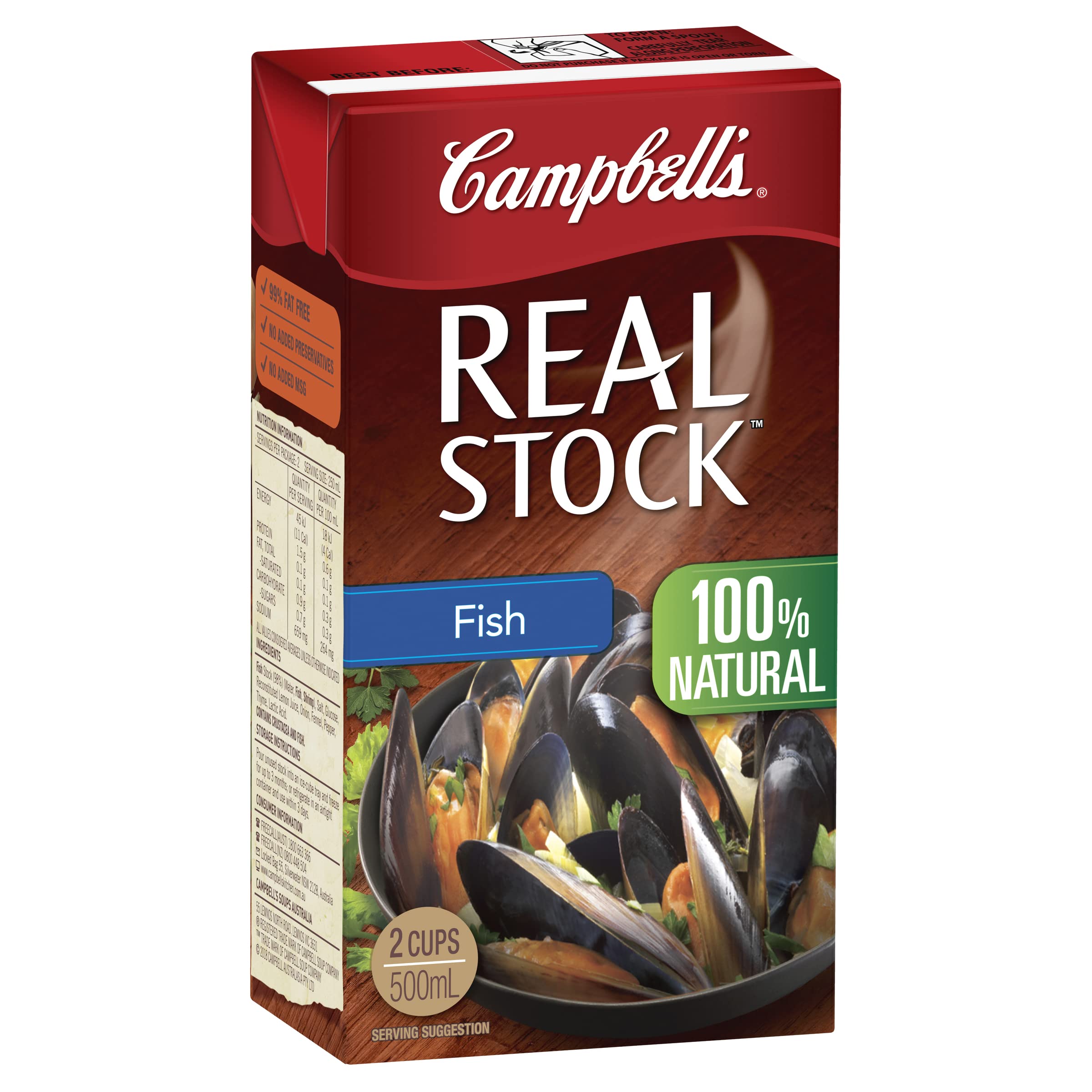 Fish Stock Real 100% Natural 500ml UHT