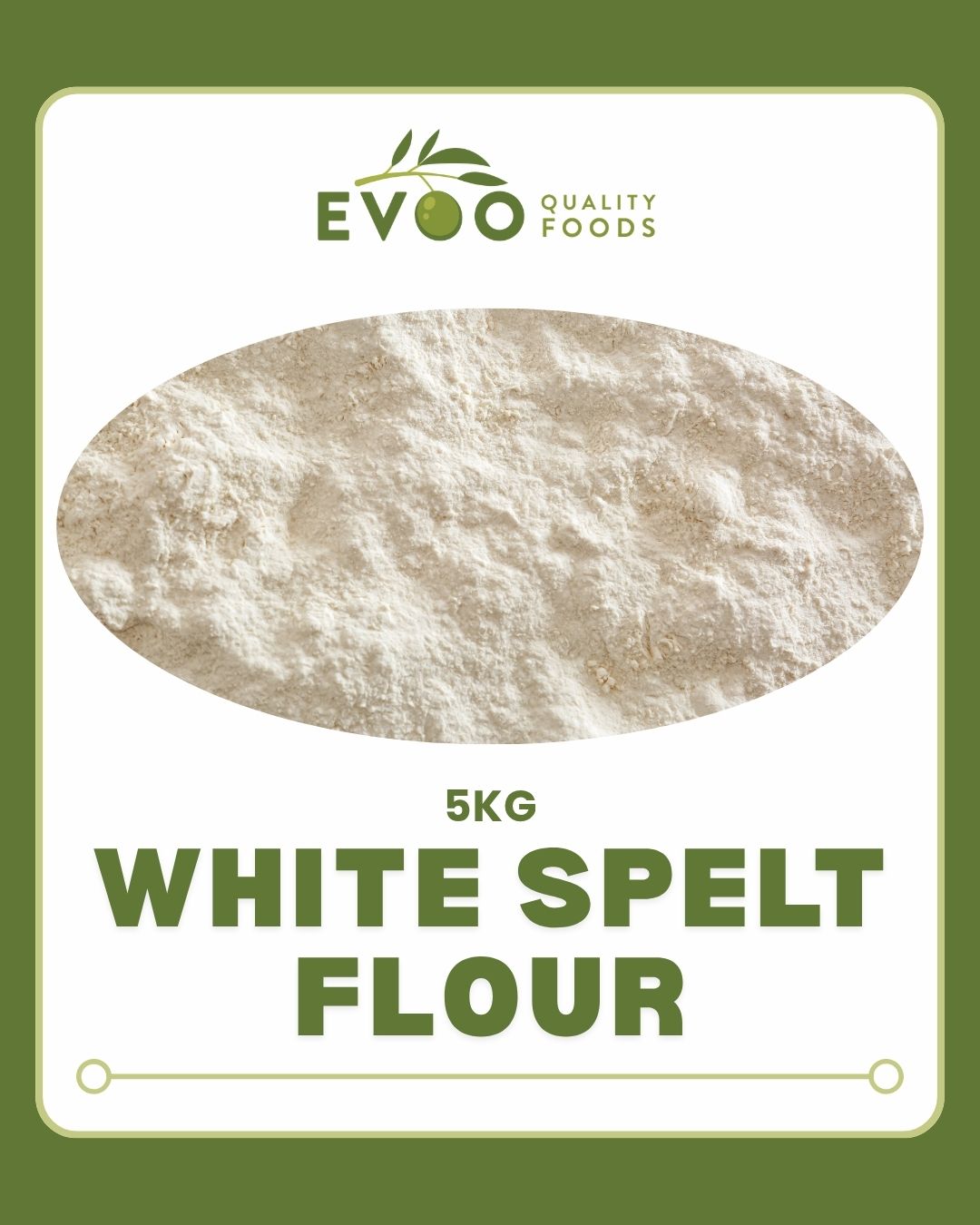 White Spelt Flour 5kg Bag Evoo QF
