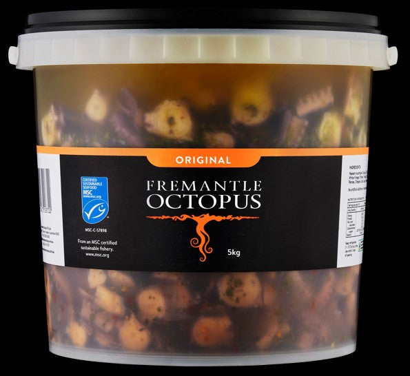 Octopus Marinated 5kg Tub Fremantle Octopus