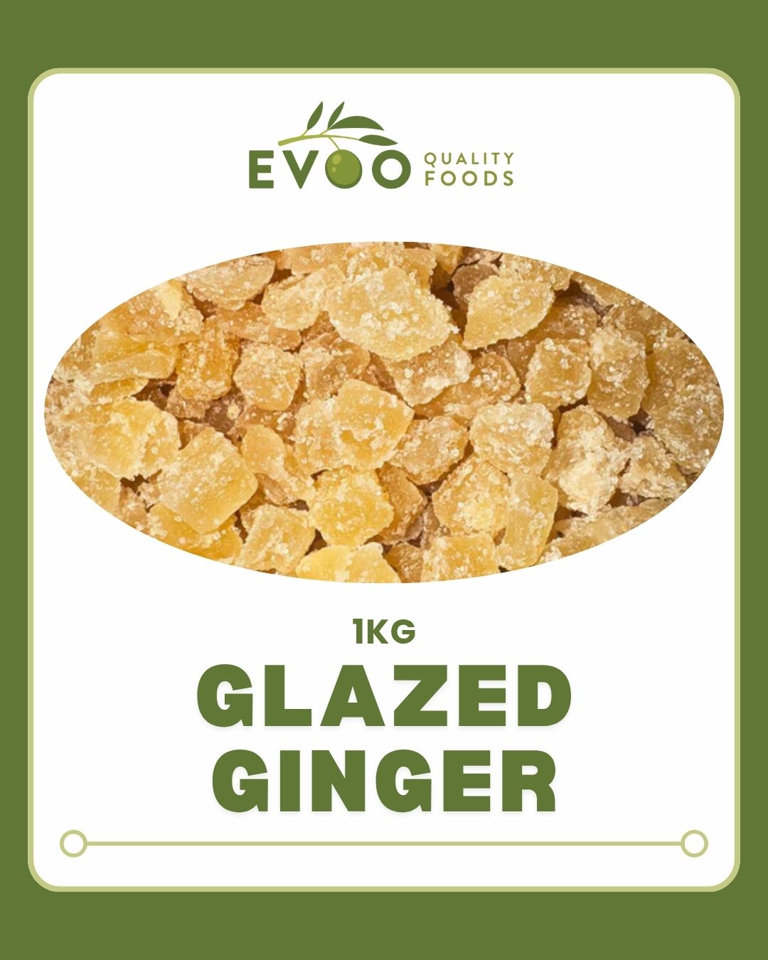 Ginger Glace 1kg Bag Evoo QF (2 Day Pre Order)