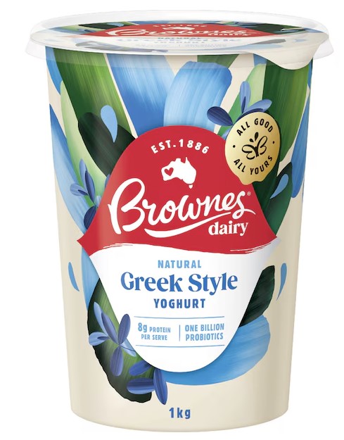 Greek Style Yoghurt 1kg Brownes
