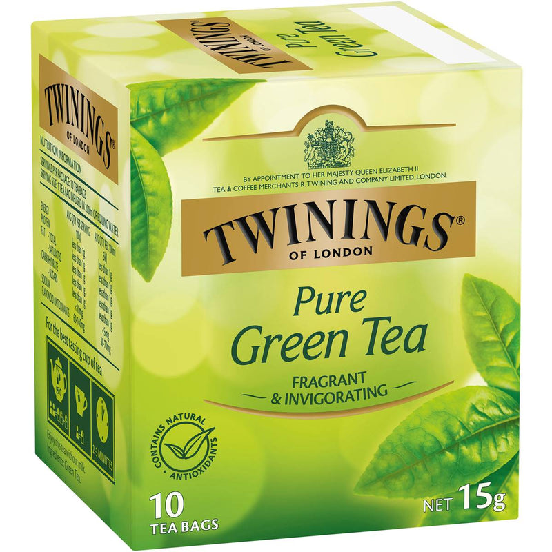Pure Green Tea Bags 10 pack 15g Twinings (Pre order 2 days)
