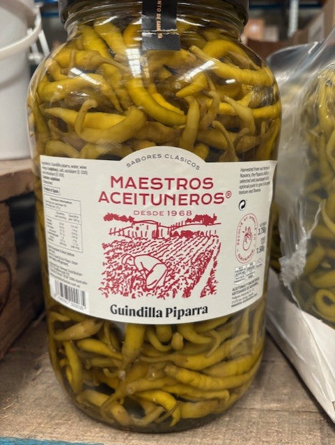 Guindilla Piparra Peppers Green 3.75kg Jar Maestros Aceituneros