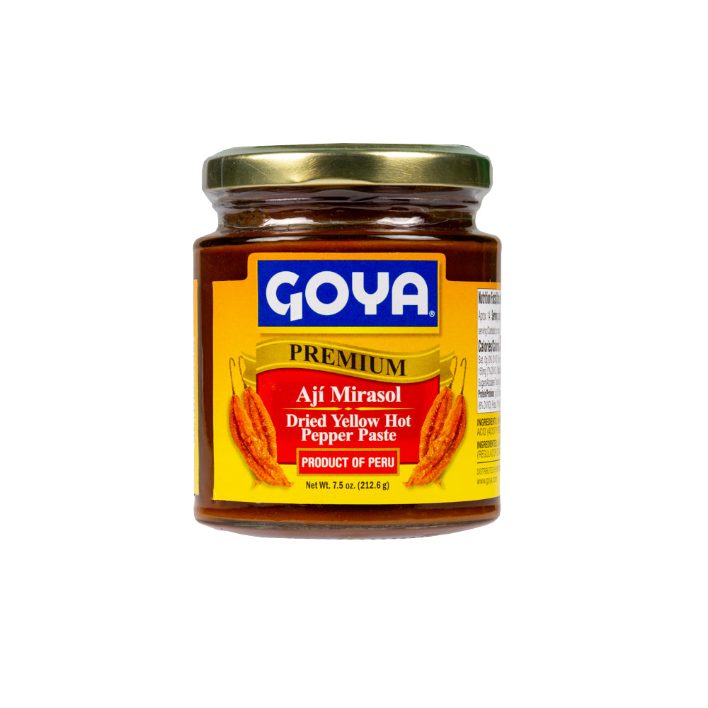Premium Dried Yellow Hot Pepper Paste Aji Amarillo 212gm jar Goya