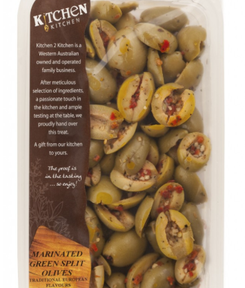Olives Marinated Green Halved / Split Locally Produced 5kg Tub K2K