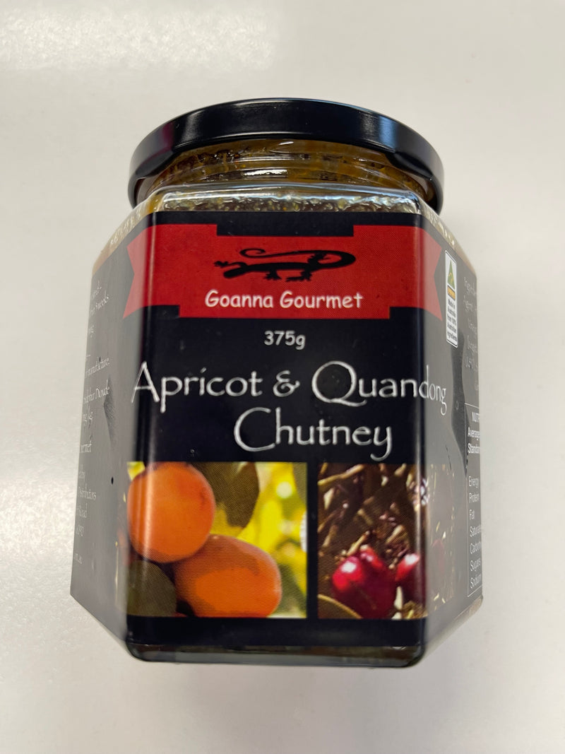 Chutney Apricot and Quandong 375gm Goanna Gourmet