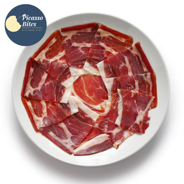 Jamon Iberian Gold Hand Sliced Ham 100% Acorn Fed 80g pkt Picasso Bites (Pre order 3 days)