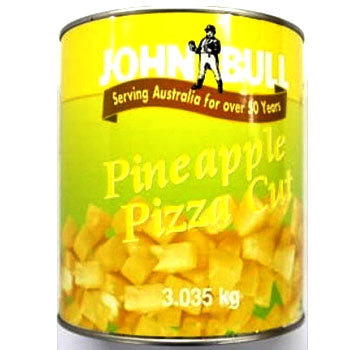 Pizza Cut Pineapple Pieces A9 Tin John Bull