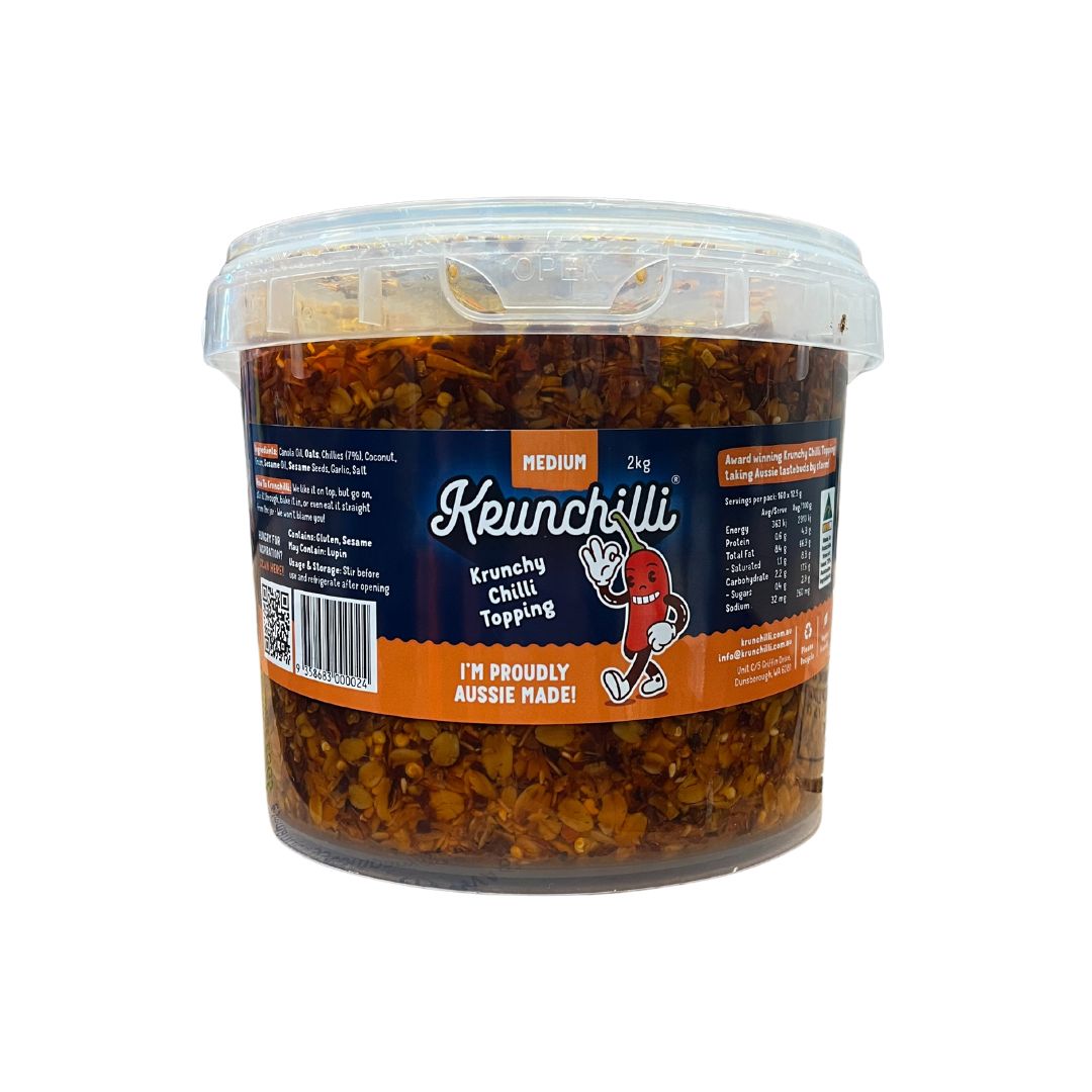 Krunchilli Chilli (Medium) Topping 2kg Tub