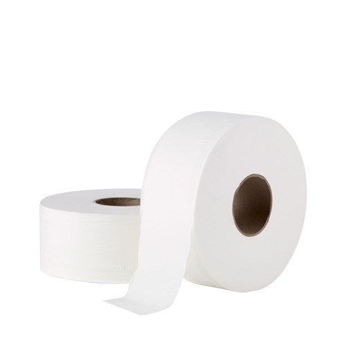 Toilet Tissue 2 Ply Roll Jumbo White 300m