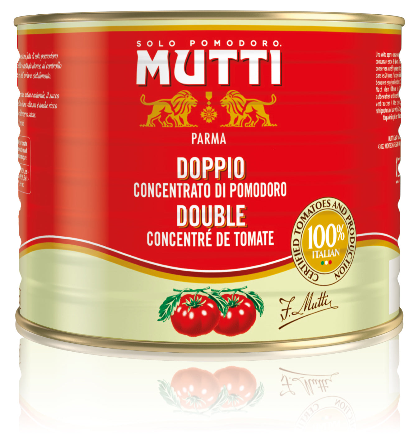 Tomato Paste Double Concentrate 3 x A8 (2kg) CARTON ONLY Mutti (Pre Order 6 Days)