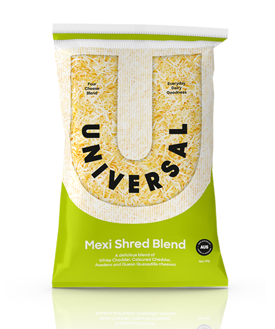 Mexi Cheese Shred Blend 2kg Universal