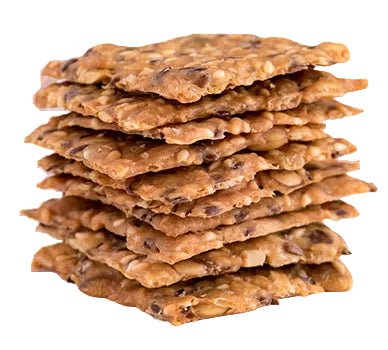 Stack of chocolate chip cookies on a white background