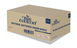Naturally Beer Battered Onion Rings 6 x 1kg CARTON ONLY Big Country