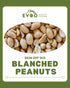 Peanuts Blanched (Skin Off) 1kg Bag Evoo