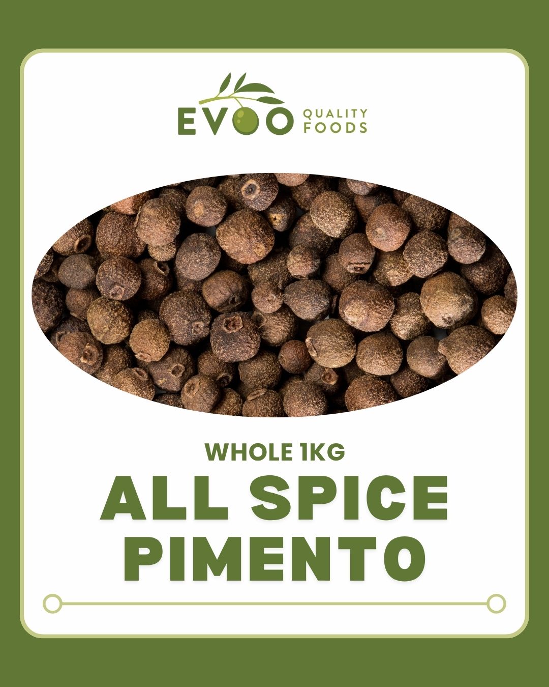 Allspice Whole 1kg Bag (Pimento) Evoo QF
