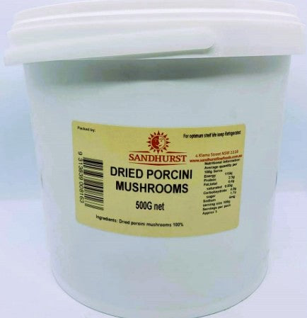 Porcini Mushroom Dried 500g Tub Sandhurst
