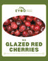 Red Cherries Glace (Glazed) 1kg Bag Evoo QF