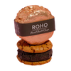 Charcoal Chocolate Orange GF & DF Icecream Sandwich 175g x 64pcs Carton Frozen Roho (Pre order 5 days)