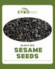 Sesame Seeds Black 1kg Bag EVOO QF