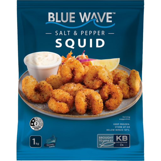 Salt & Pepper Squid  3x1kg Carton Frozen Blue Wave