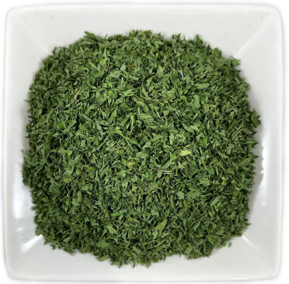Parsley Dried Very Green (4mm) 1kg Bag Evoo QF