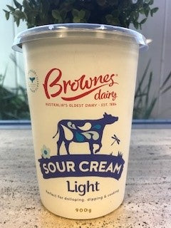 Sour Cream Light 900g Tub Brownes