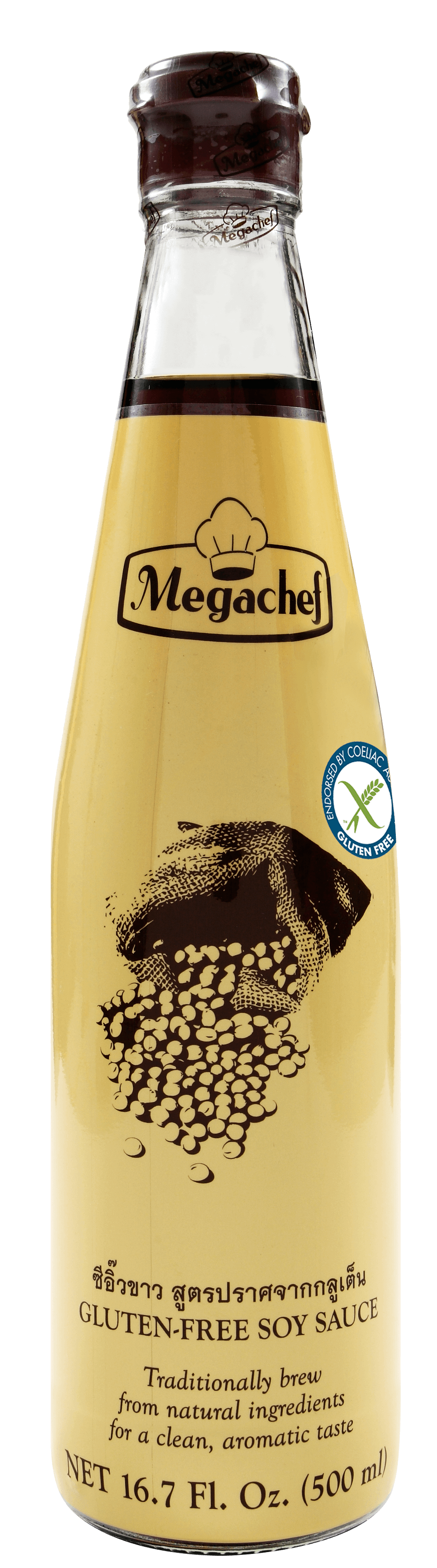 Soy Sauce Gluten Free 500ml Mega Chef