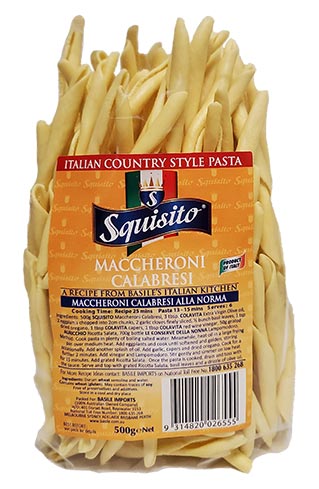 Maccheroni Calabrese Pasta 500g Squisito