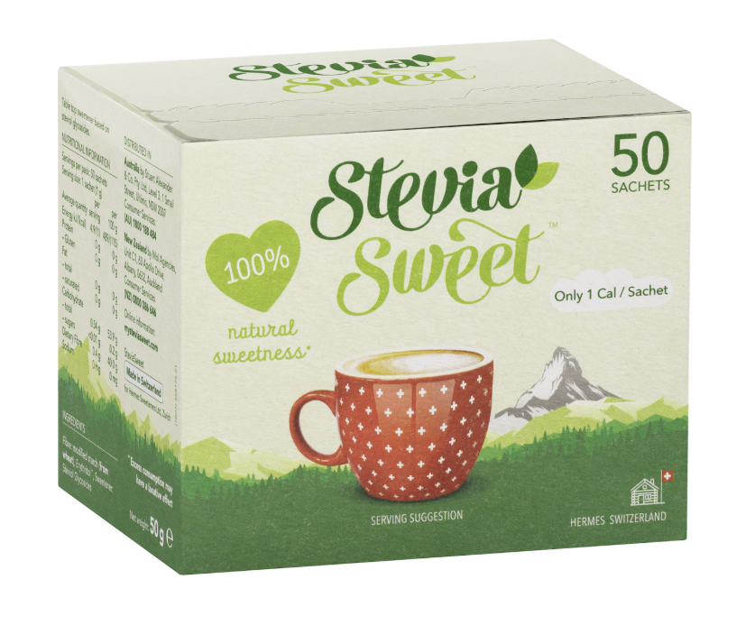 Sweetener Sachets 50g Box (50pc x 1g) Stevia