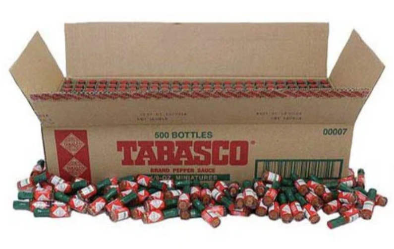Tabasco Red Pepper Sauce (Mini) 3.7ml x 500pc CARTON (Pre Order 5days)