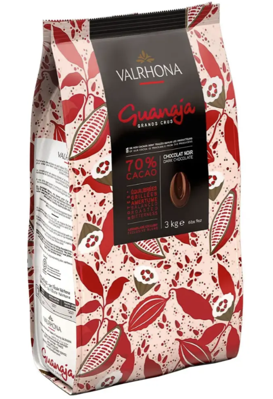 Guanaja 70% Dark Chocolate 3 x 3kg CARTON Valrhona (Pre Order 7 days)