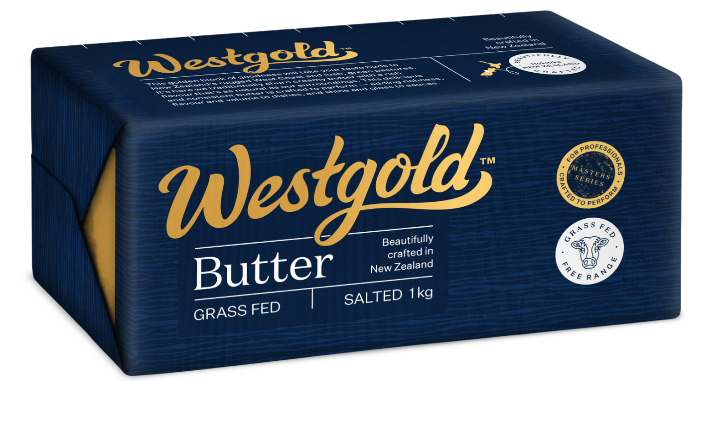 SALTED Butter 10 x 1kg CARTON ONLY Westgold Free Range (Blue)