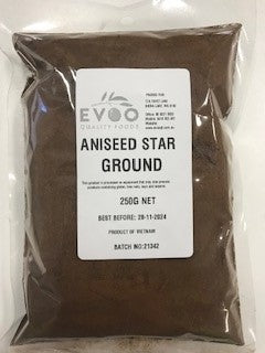 Star Anise Ground  / Aniseed powder 250g Evoo QF