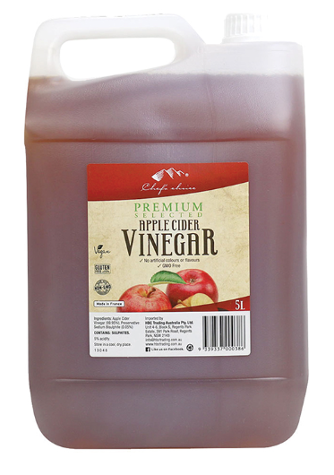 Apple Cider Vinegar 5lt Bottle Chef's Choice