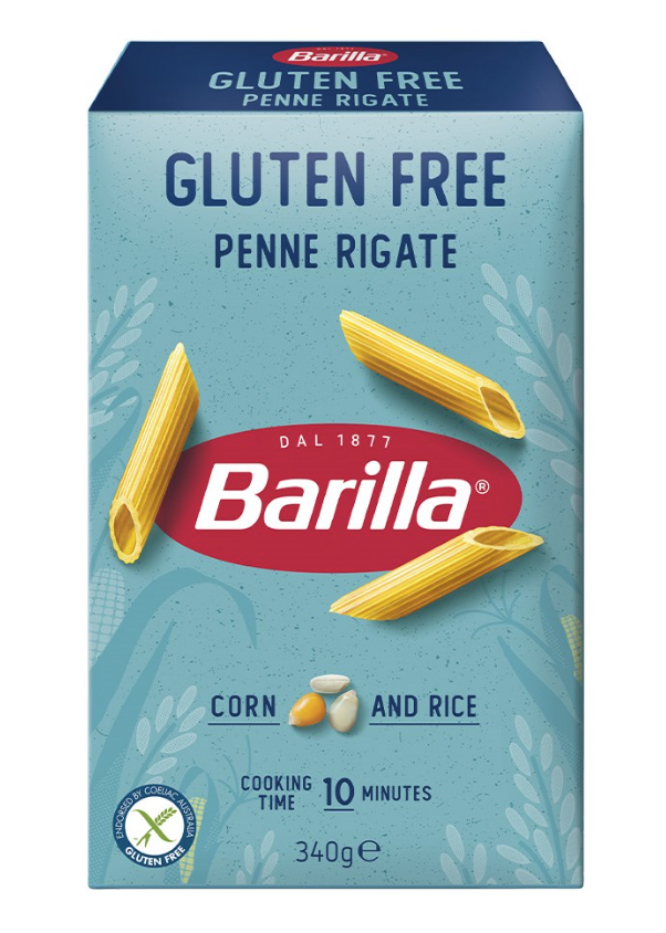 Penne Rigate Pasta Dried GLUTEN FREE 340g Barilla