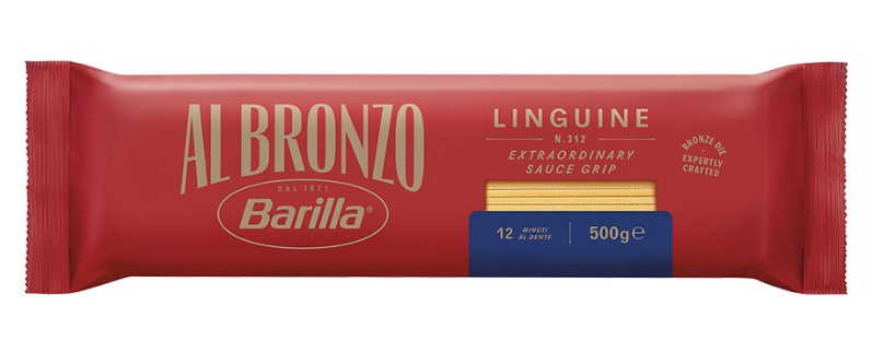 Linguine Pasta Dried Al Bronzo 500g Bag Barilla (#312)
