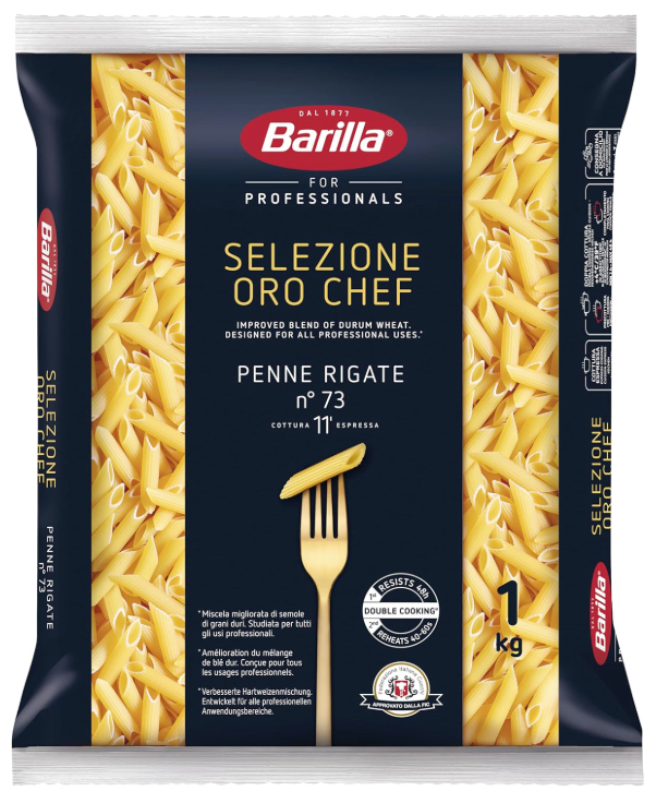 Penne Rigate Pasta Dried S.O.C 1kg Bag Barilla (#73)