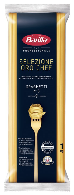 Spaghetti Pasta Dried S.O.C 1kg Bag Barilla (#5)