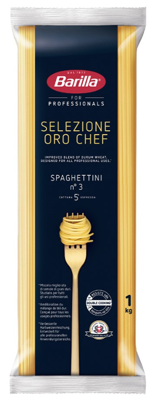 Spaghettini Pasta Dried S.O.C 1kg Bag Barilla (#3)