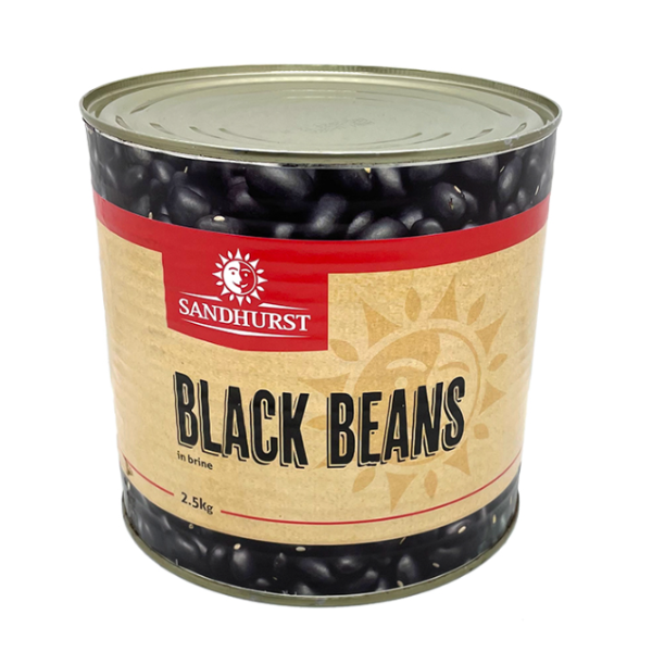 Black Beans A9 (2.5kg) Tin Italian (NDW 1.53KG) Sandhurst