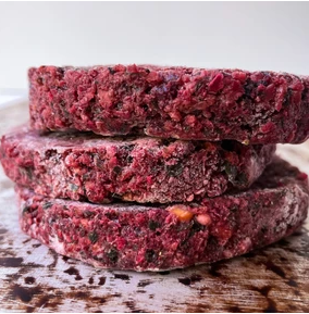 Vegan Unbeetable Beetroot Burger GF (115g x 40) Frozen Carton Made by Kade