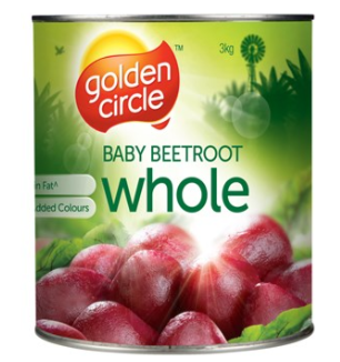 Beetroot Whole Baby 3kg Tin Golden Circle