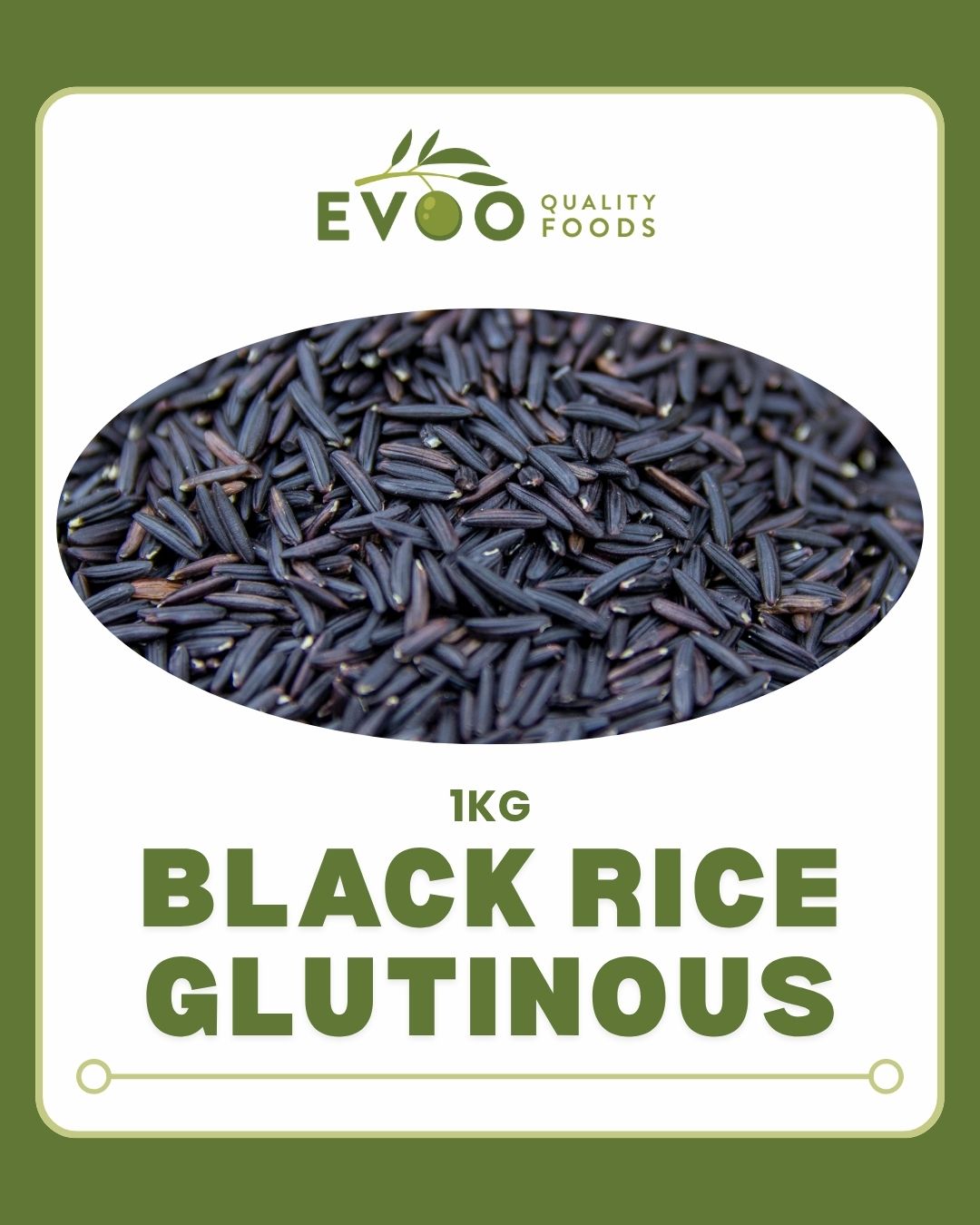Black Glutinous Rice 1kg EVOO