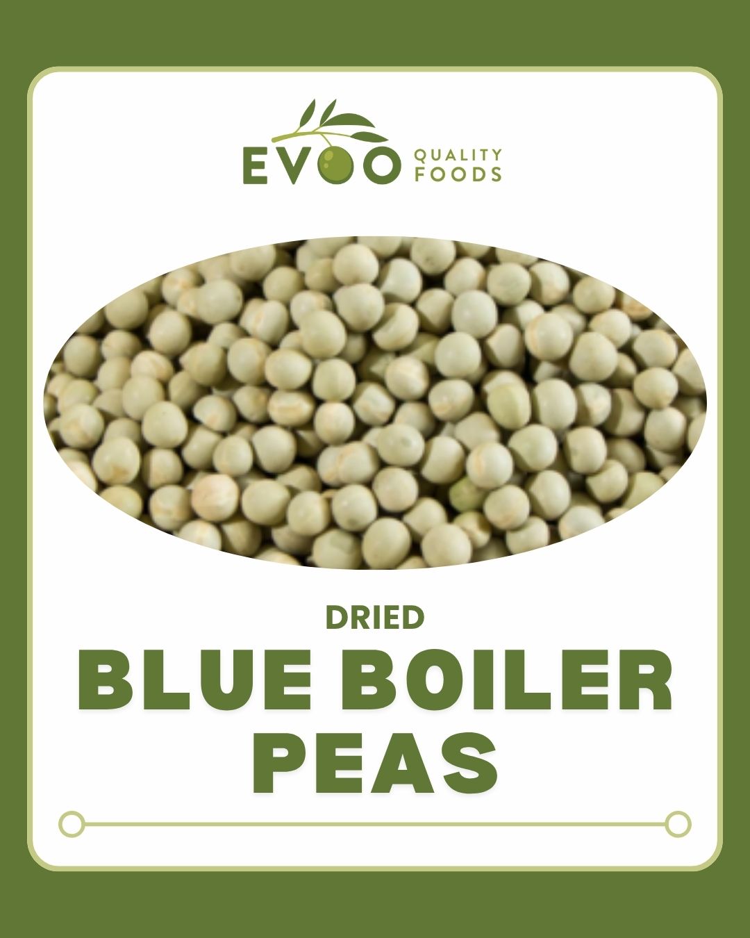 Blue Boiler Peas Dried 1kg Evoo QF