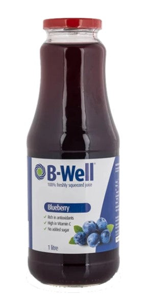 Blueberry Juice 100% Freshly Squeezed 1L B-Well